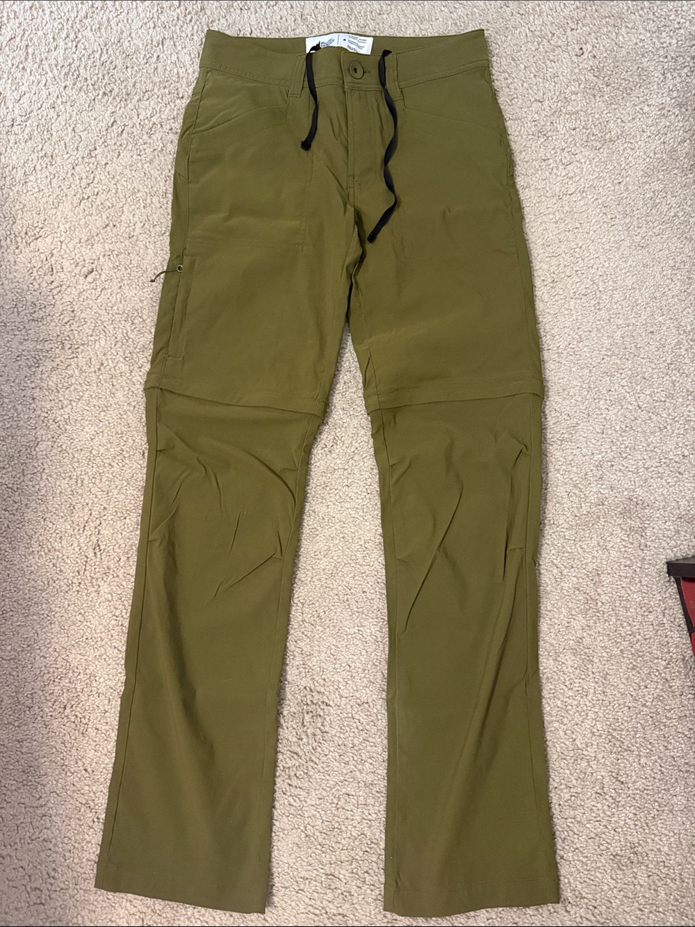 MEC Olive Green Cargo Pants with Drawstring